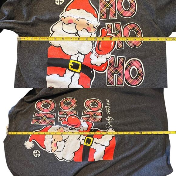 Simply Southern Womens Long Sleeve T-Shirt
Santa Christmas Ho Ho Ho Gray MED - Picture 9 of 10